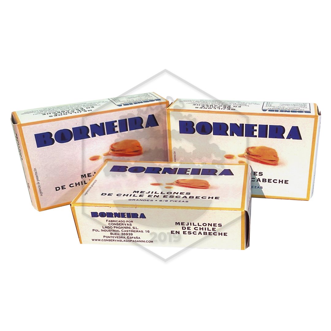 MEJILLONES ESCABECHE «BORNEIRA» 3 LATAS