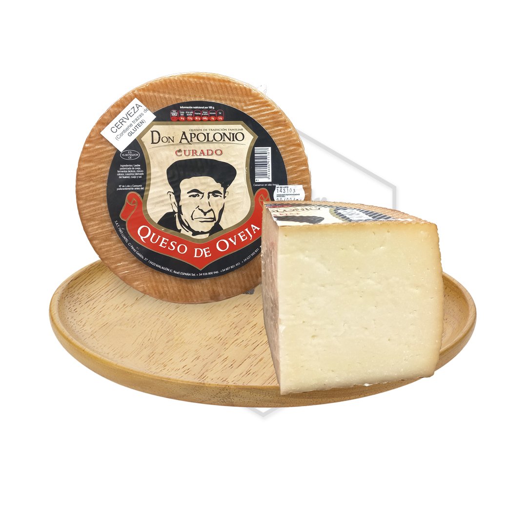 QUESO OVEJA CON CERVEZA «DON APOLONIO» (36,99 EUROS/KILO)